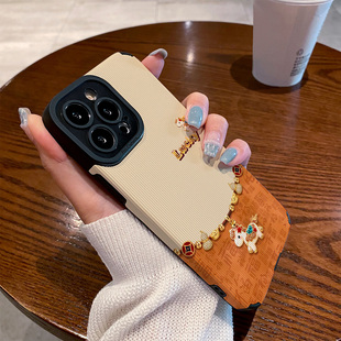 适用小米红米note15pro手机壳新款note14/12/11/10防摔plus硅胶12t皮质软高级感小众保护套国风金饰小马百福