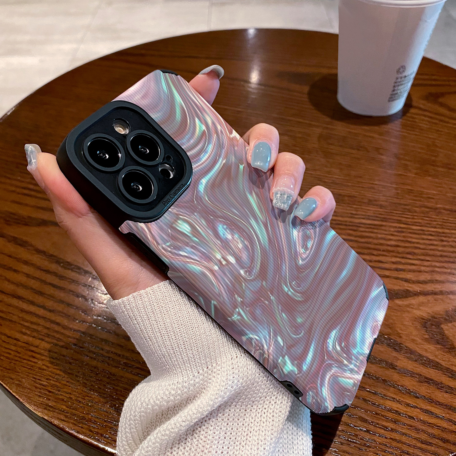 适用小米14 13 11 10 13ultra 12青春版 11ultra手机壳8 9 17 10 pro保护套波纹抽象艺术油画男女新款高级感