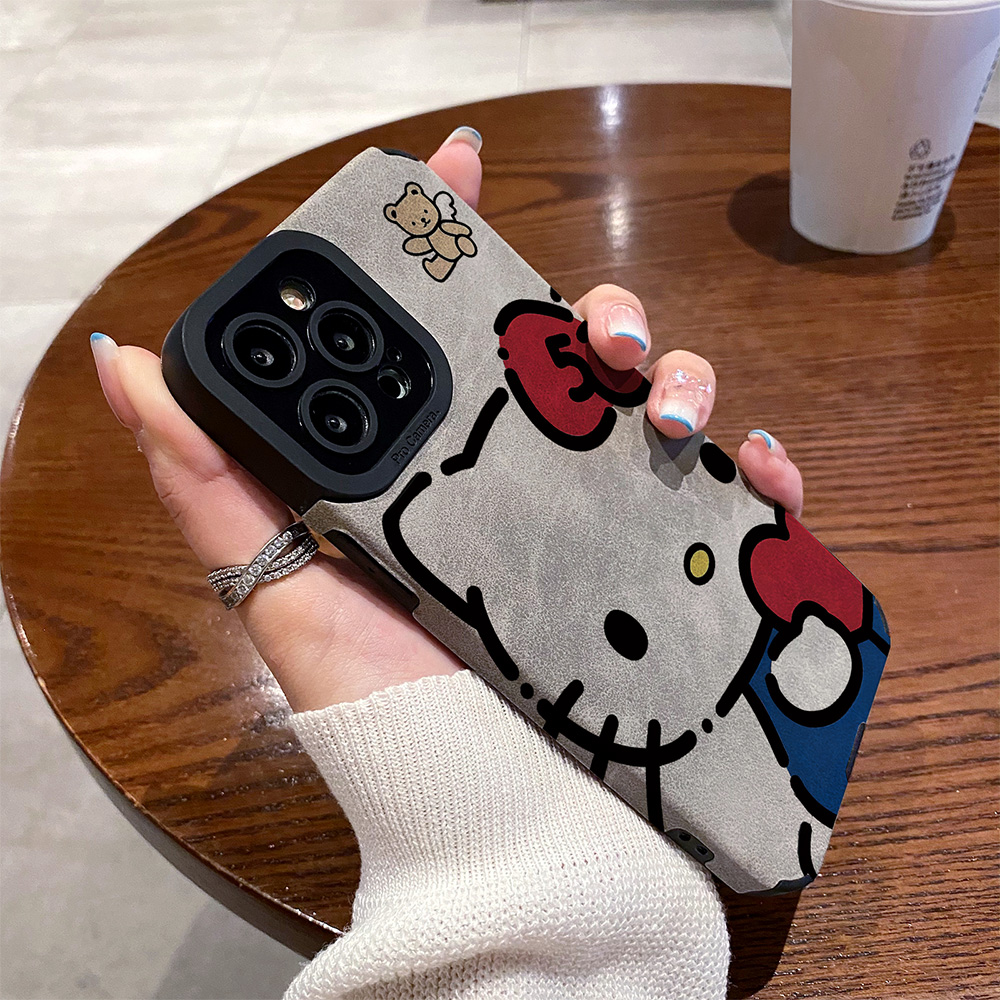 适用华为mate70 60 50 40 30 pro手机壳Pura70 p60/50/40新款防摔软nova13/12/11/9翻毛皮爱心猫咪小熊保护套