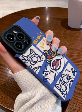 适用小米红米k70 k60 10X K20 k90PRO手机壳男女硅胶k90s至尊版 K40S K50 PRO 5G保护套蓝色英文涂鸦国潮舞狮