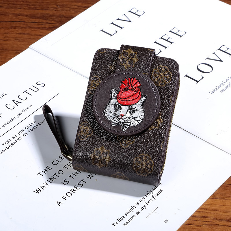 拉链零钱包小巧多卡位卡片包放驾驶证2026时尚韩版证件卡包二合一