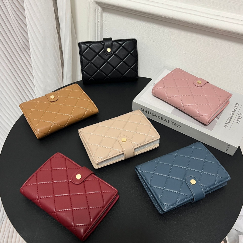 小香风羊皮多功能卡包钱包钱夹