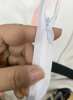 5元5条长35厘米白色隐形拉链满28元包邮