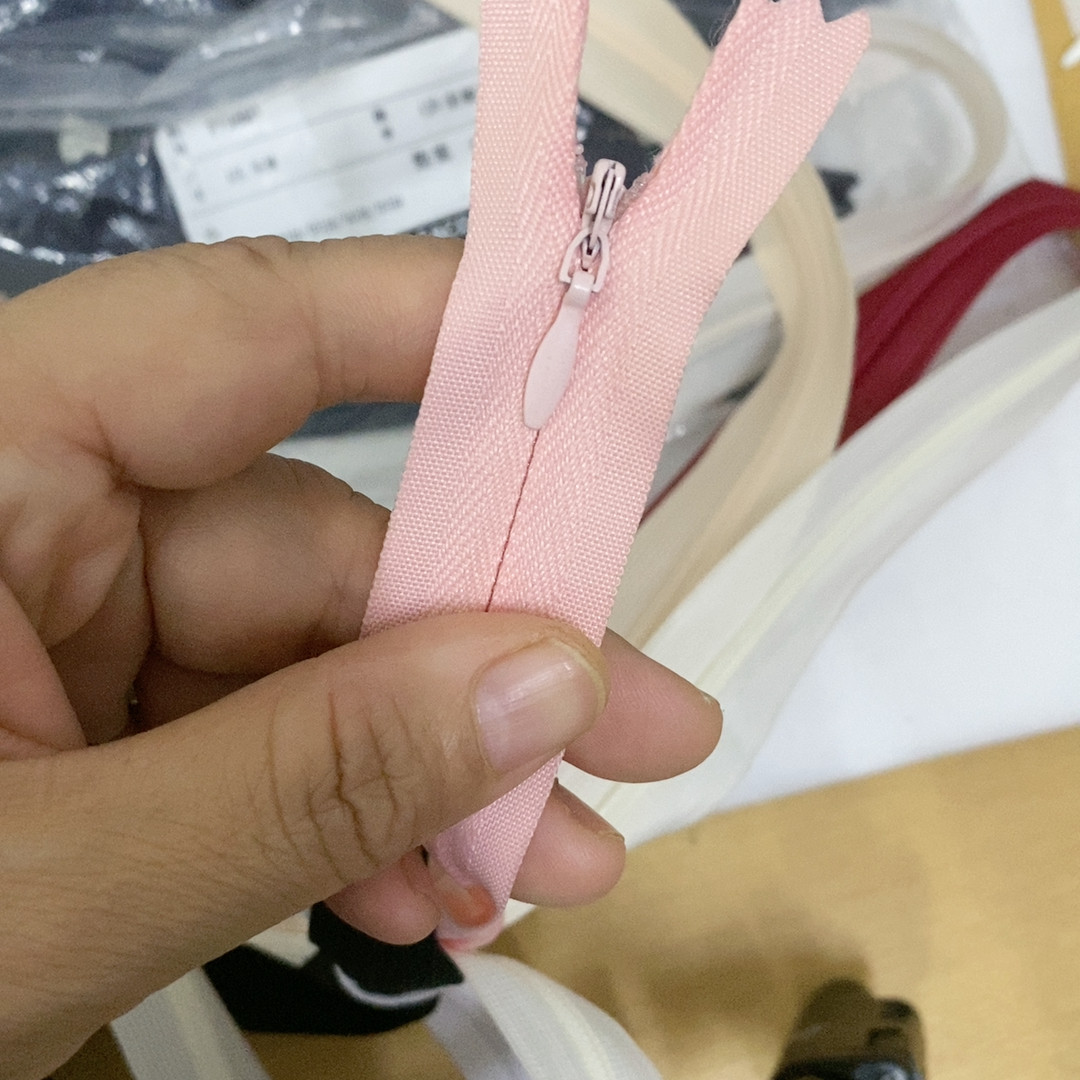 5元5条长34厘米粉色隐形拉链满20元包邮