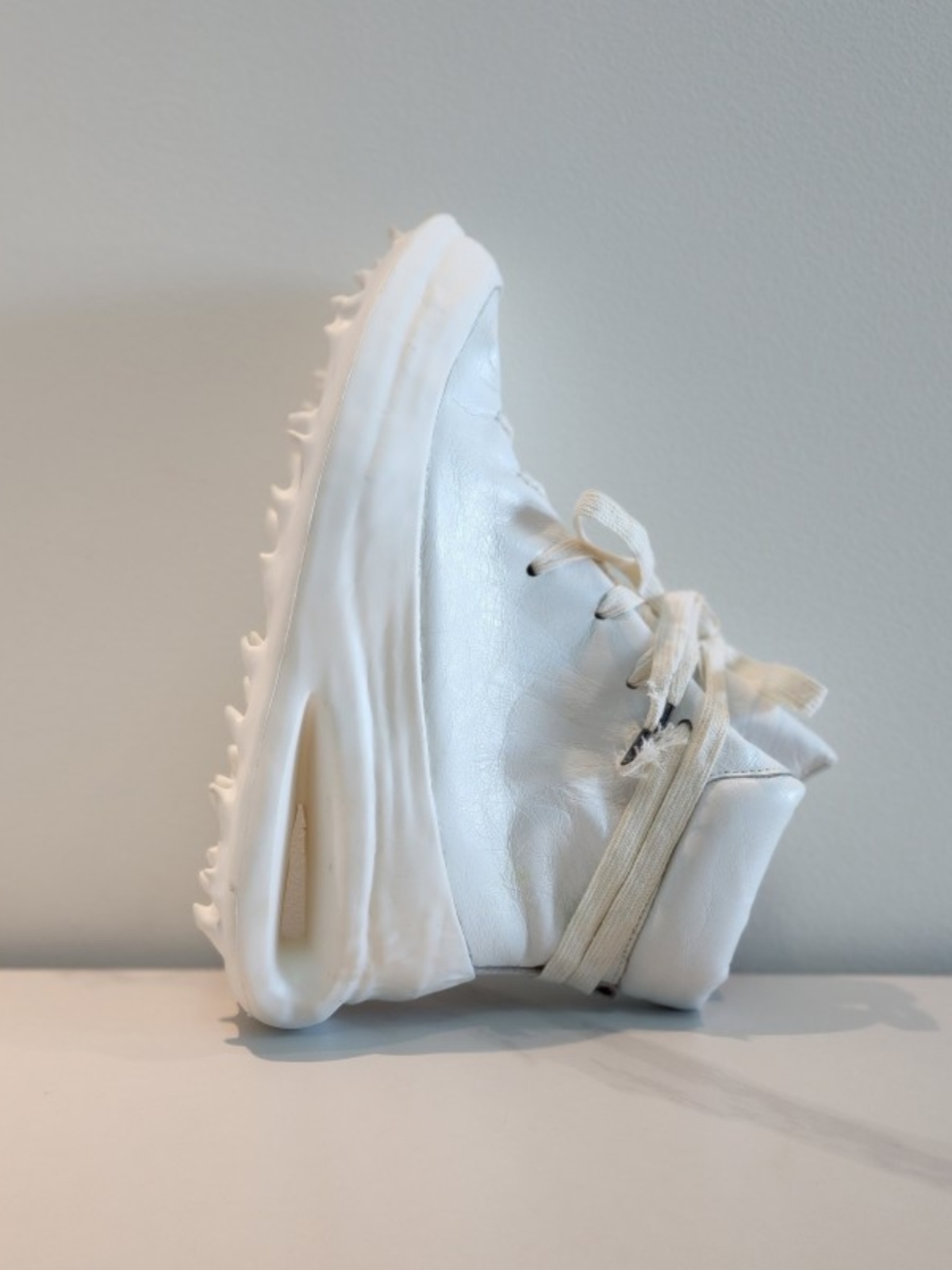 thumbnail for Pioneer dark ccp hand-melted dissolving drip glue lightweight thick-soled horseskin vintage distressed high-top leather men's boots