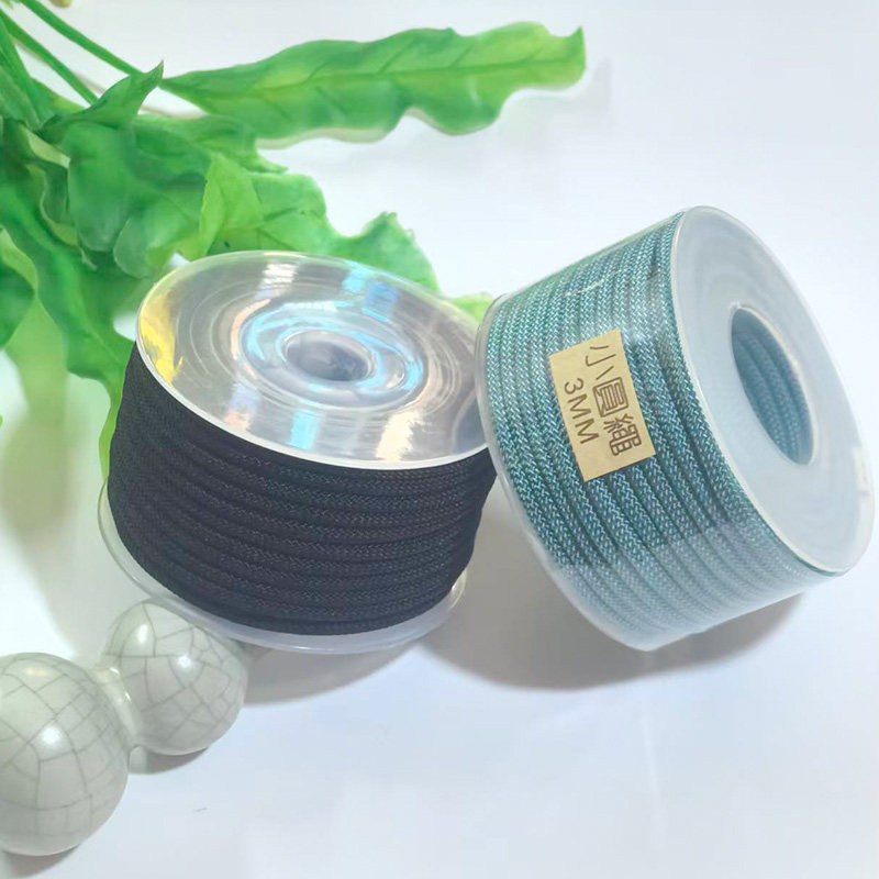 DIY手工编织小圆绳玉线饰品配件项链绳线材多色锦纶玉绳厂家批发