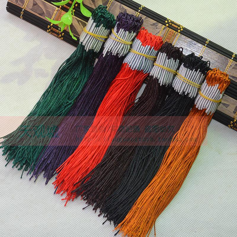 10条/2.2元手编假拉圈吊坠引线玉线缠绕金银股线编织DIY饰品配件