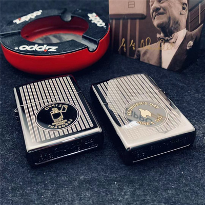 zippo防风黑冰煤油打火机