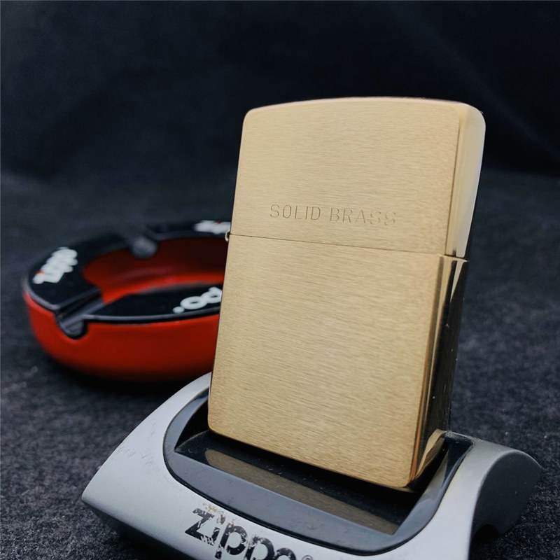 纯铜拉丝经典款礼品zippo打火机