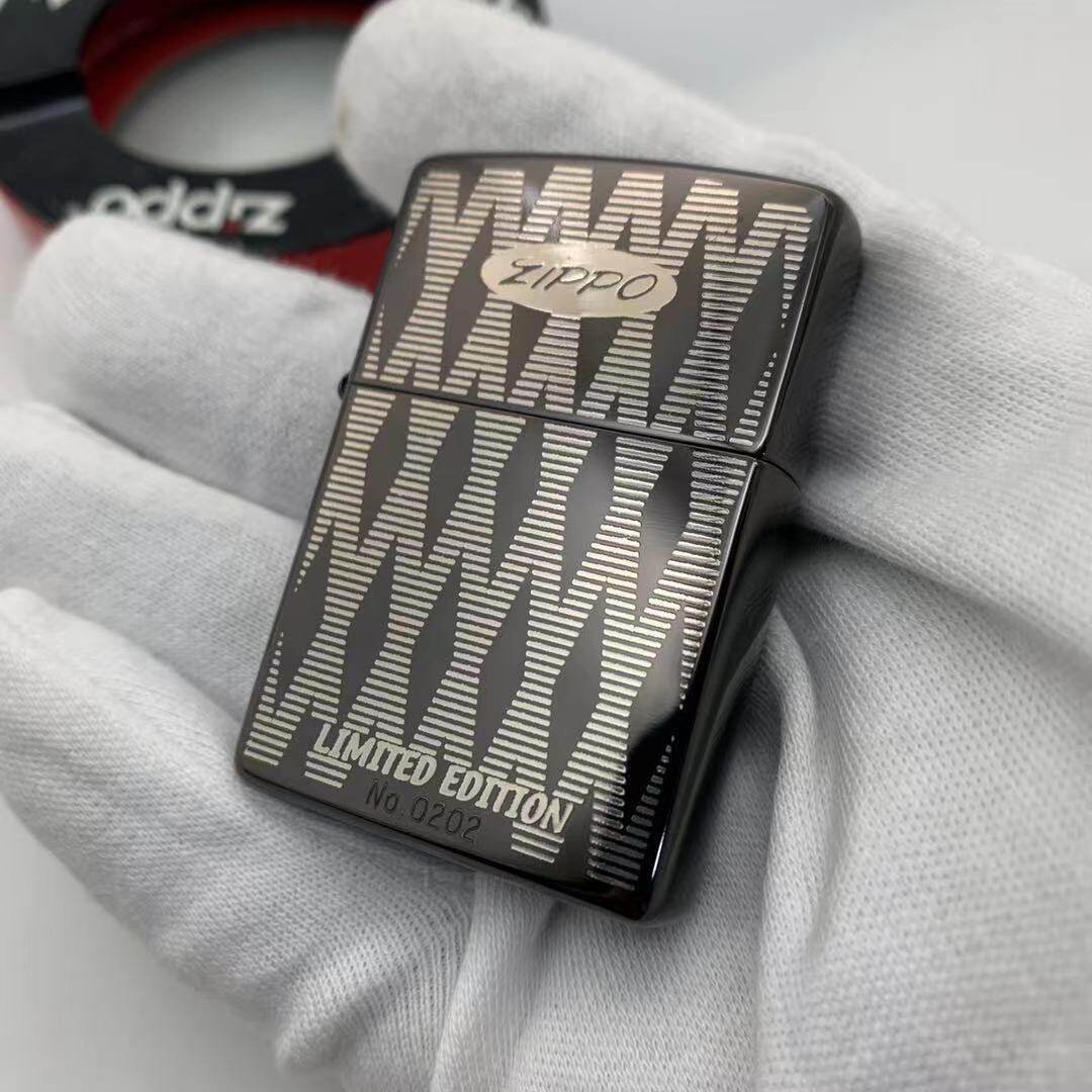 zippo防风打火机 全新1999年黑冰纹理限量款同龄年份老机