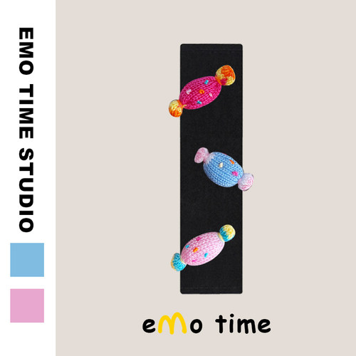 emo 原创缤纷糖果汽车黑安全带肩套车载护肩防磨损通用新款礼物