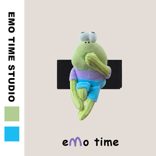 emo原创比奇堡呆呆鱼汽车门把套可爱车内拉手保护车顶扶手装饰