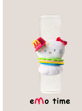 emo原创M记汉堡凯特猫汽车安全带肩套车载内饰品护肩防磨损通用