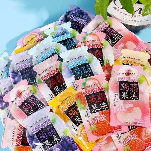 巧遇心低卡零脂肪果汁混合口味蒟蒻果冻儿童休闲夏季解暑小零食品