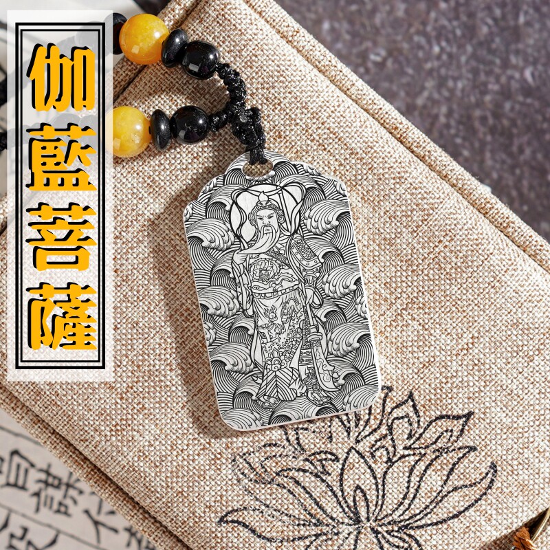 伽蓝护法吊坠项链挂件饰坠佛牌