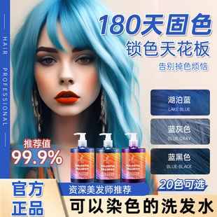 首品固色洗发水锁色柔顺专用香氛补色蓝色系冰蓝蓝黑蓝闷青松石绿