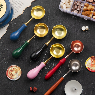 火漆印章勺子 加热工具 搭配熔炉  蜡粒融化