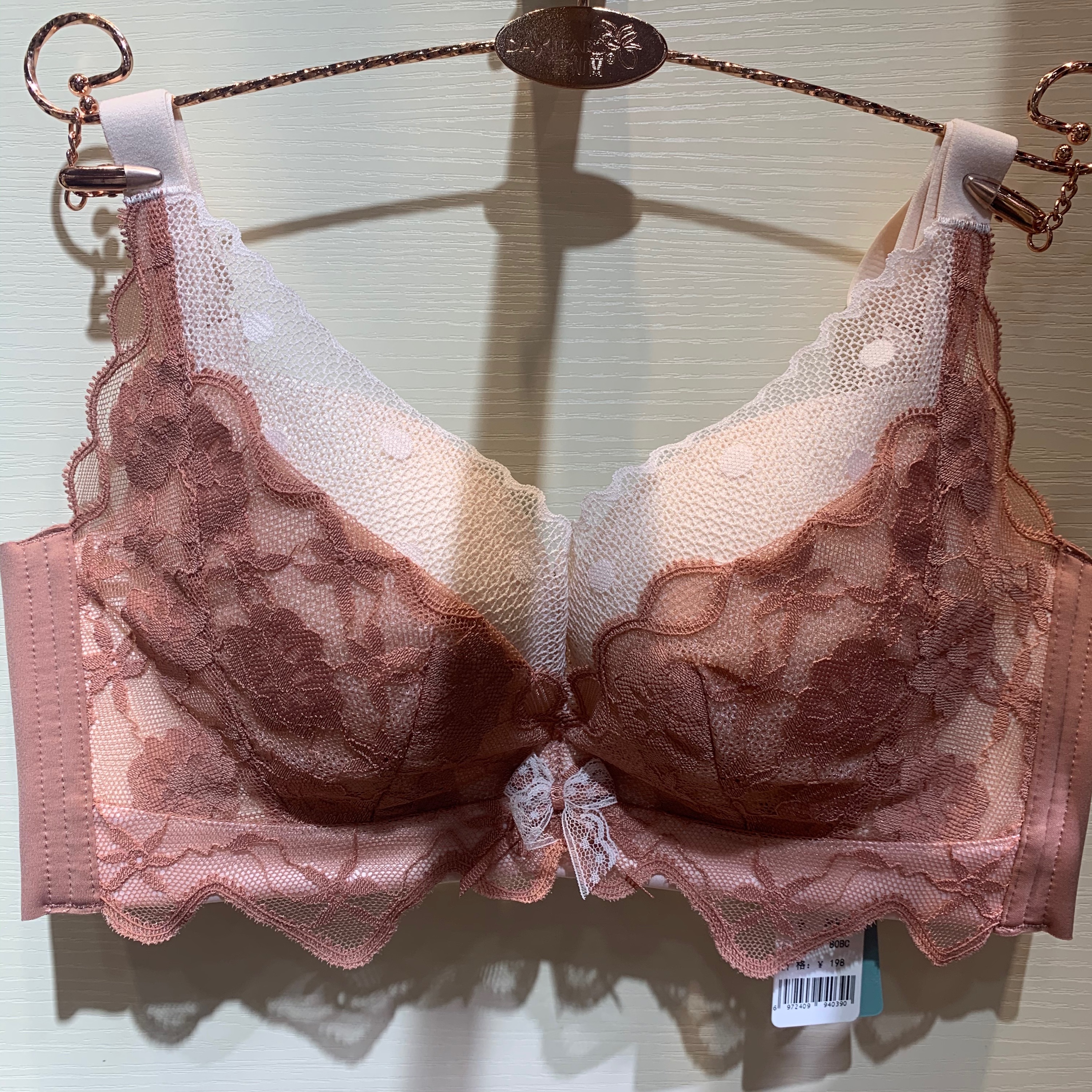 黛安琪812295性感蕾丝薄bc杯内衣3d立体无钢圈聚拢收副乳舒适文胸