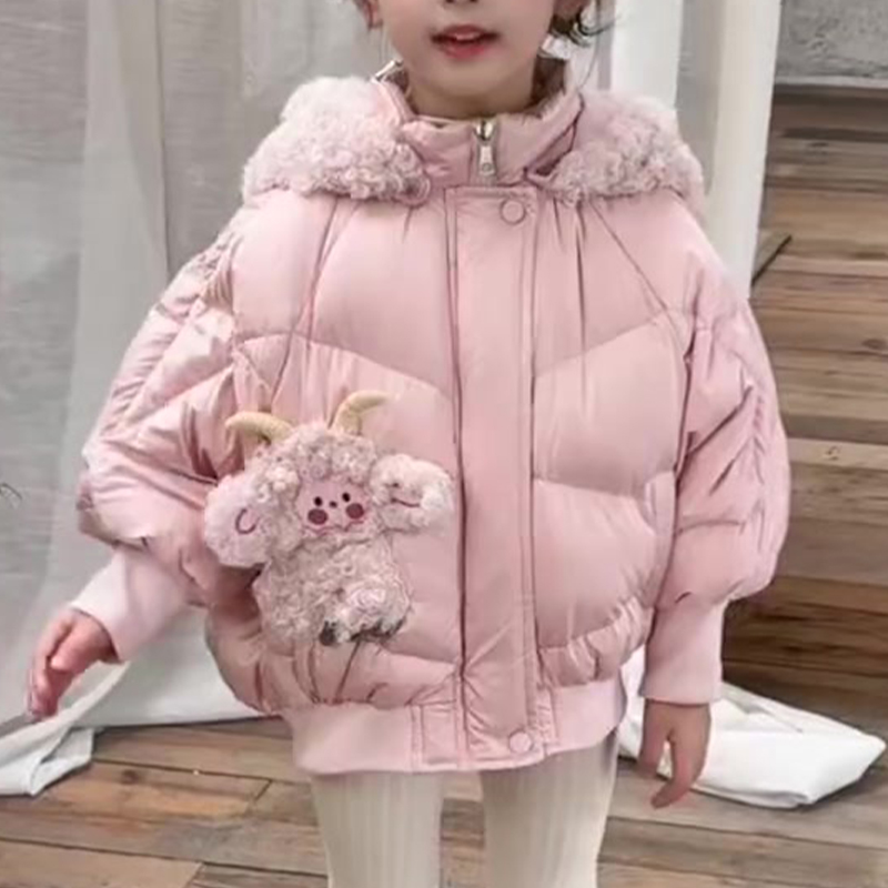 气质保暖加厚羽绒服显瘦连帽外套