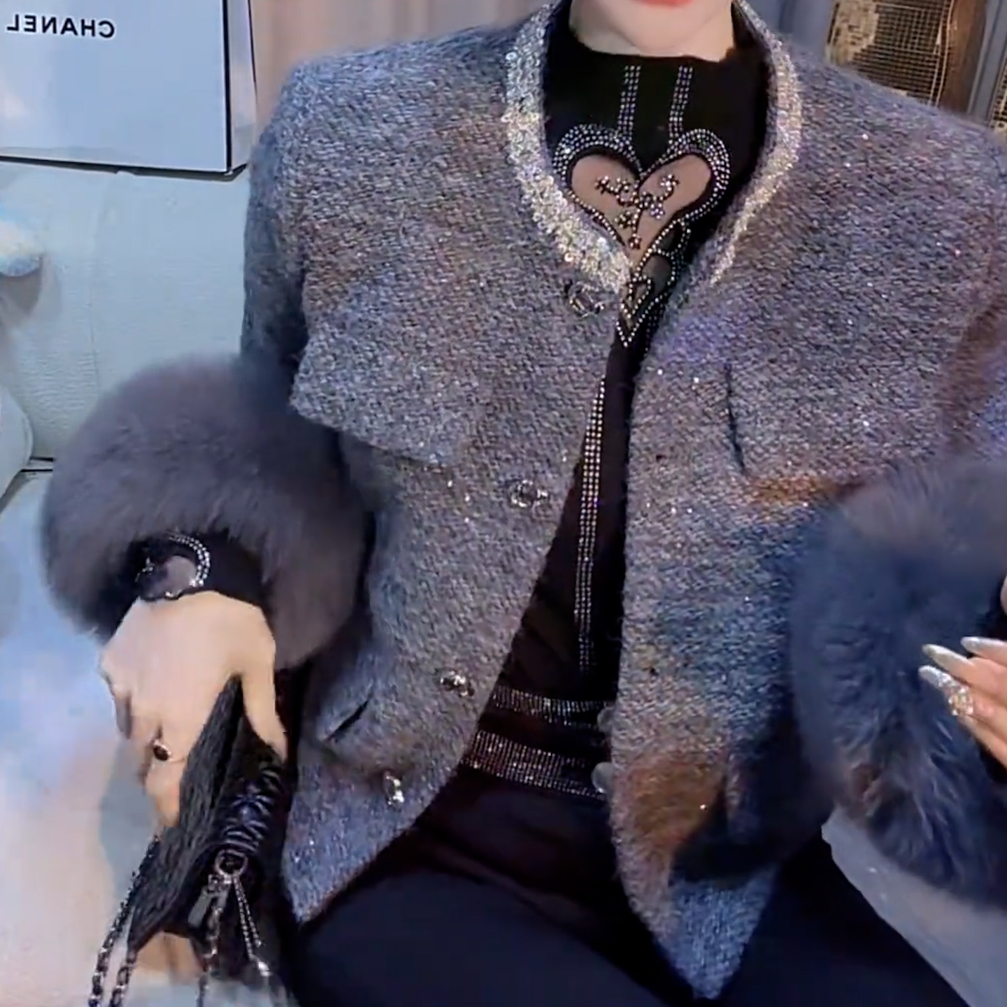 小香风高级感气质加厚外套女