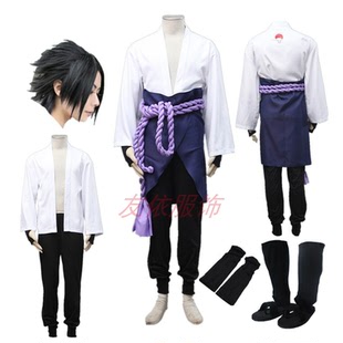动漫火影忍者COSPLAY服装 COS全套现货 宇智波佐助装 3代疾风传版