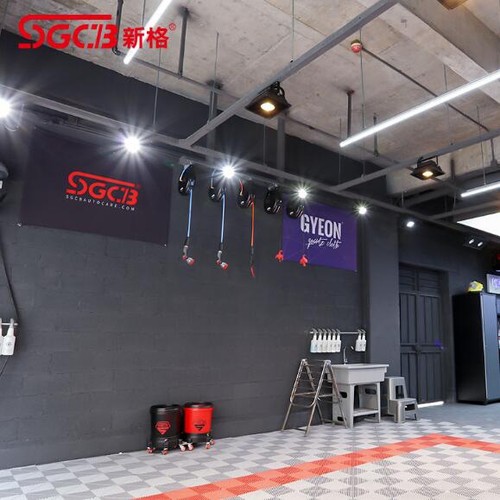SGCB新格形象旗子FLEX路贝狮GYEON汽车美容店装饰挂旗 洗车店旗帜