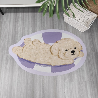 可爱猫猫狗狗硅藻泥吸水软垫速干卫生间防滑脚垫浴室门口进门地垫