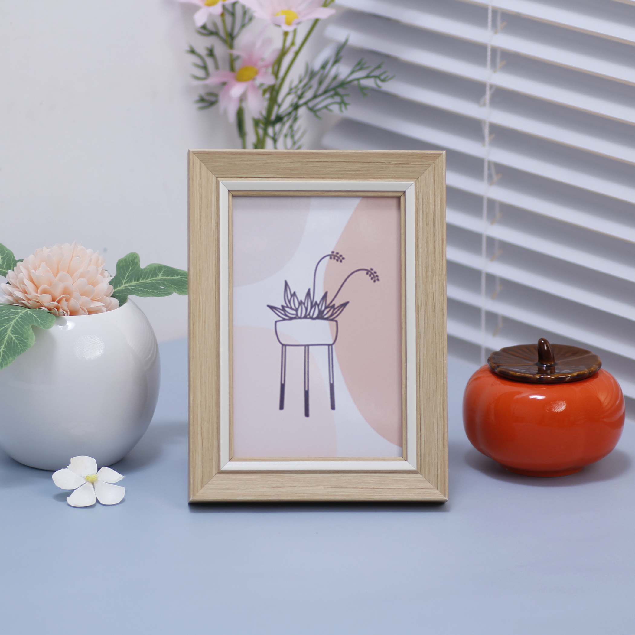 简约摆台欧式小相框高级感加洗照片6781012寸a45挂墙画框照片框架