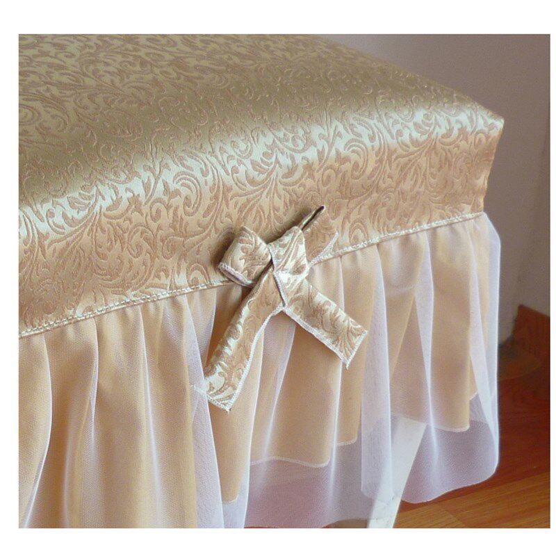 欧式田园化妆登套长方形防尘w罩钢琴凳罩盖布床前凳套登子套罩家