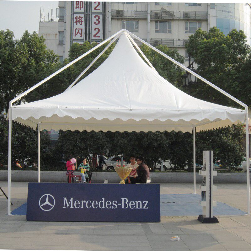 户外欧式尖顶帐篷展会展r销车展活动帐篷定做大型婚礼婚庆篷房5米