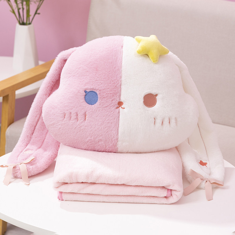 抱枕被子两用二合一毛毯车用车载汽车办公室靠枕S午睡枕头空调毯