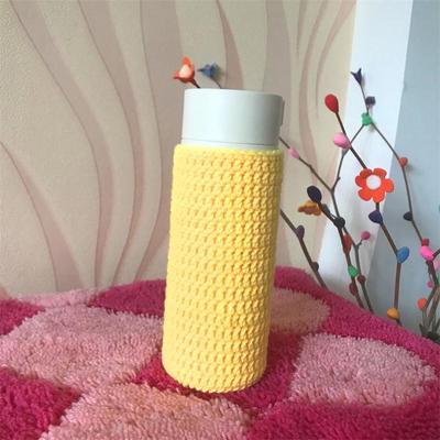 纯手工编织毛线水杯套 r保温杯套 玻璃杯套 隔热 防滑防烫保护套