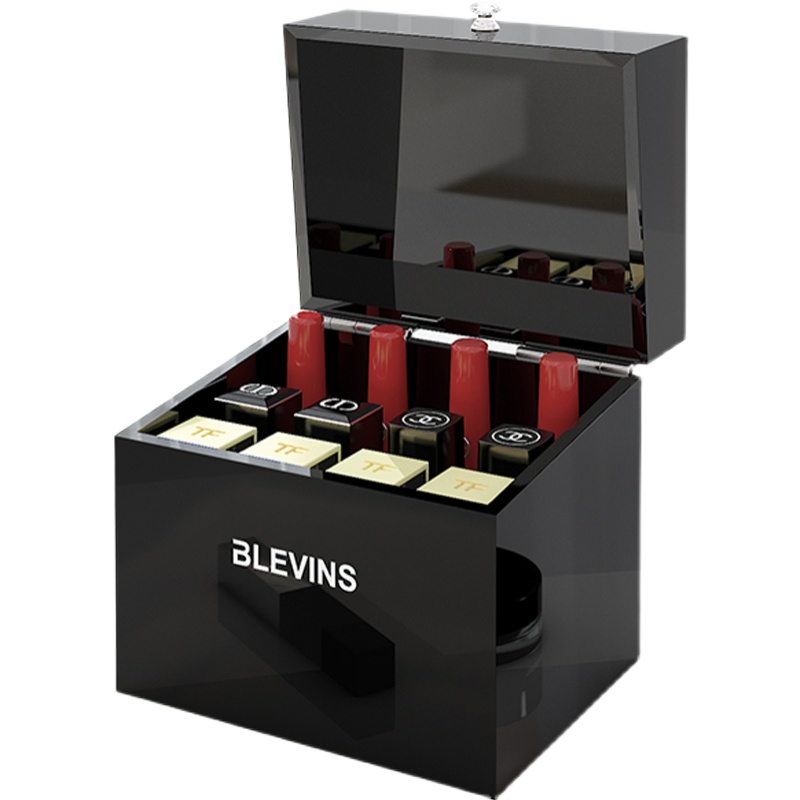 娇兰口红收纳盒inso风小型精致长管唇釉亚克力桌面整理盒防尘带盖