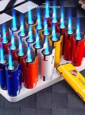 新款创意车标金属防风直冲打火机定制家用高端耐用批发商超专用