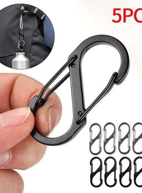 5PCS Carabiner Clip Camping Equipment Aluminium Alloy Hiking