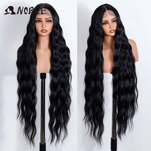 Noble Synthetic Lace Front Wig 36Inch Long Wavy Lace Part Bo