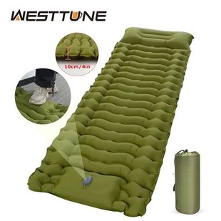 WESTTUNE Outdoor Camping Inflatable Mattress Thicken Sleepin
