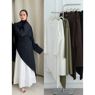 Muslim Middle East Arabic Dubai Abays For Women Top With Ski