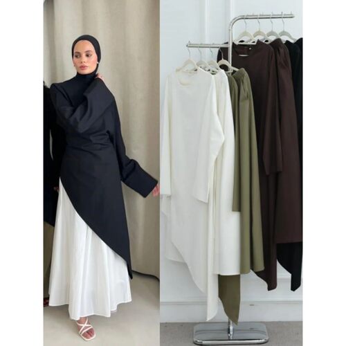 Muslim Middle East Arabic Dubai Abays For Women Top With Ski