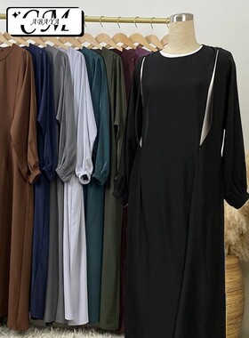 Hot Seller Muslim 2 Front Zippers Breastfeeding Dubai Abay H