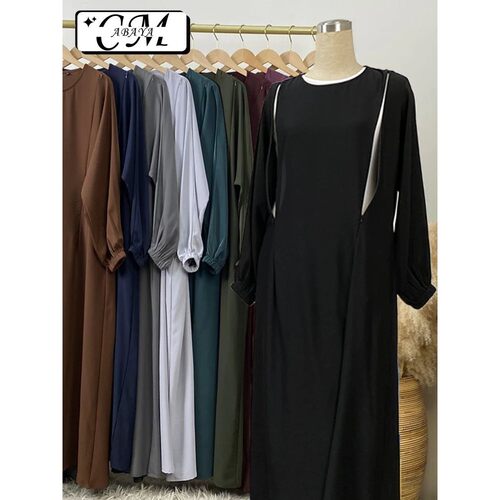 Hot Seller Muslim 2 Front Zippers Breastfeeding Dubai Abay H