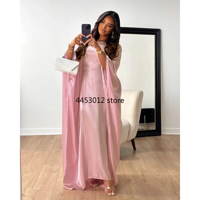 Marocain Kaftan Women Batwing Sleeve Modest Dress Dubai Turk