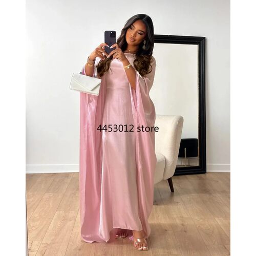 Marocain Kaftan Women Batwing Sleeve Modest Dress Dubai Turk