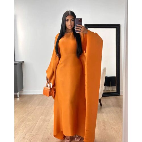 Femme Musulman Shiny Abays for Women Muslim Prayer Dress Dub