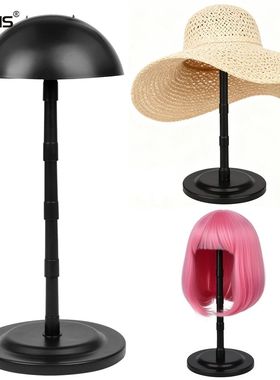 Wig Holders Adjustable Wig Head Stand Portable Hat Display H