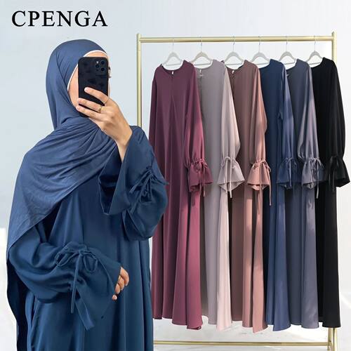 Women 2025 Dubai Elegant Modest Maxi Dress Gown