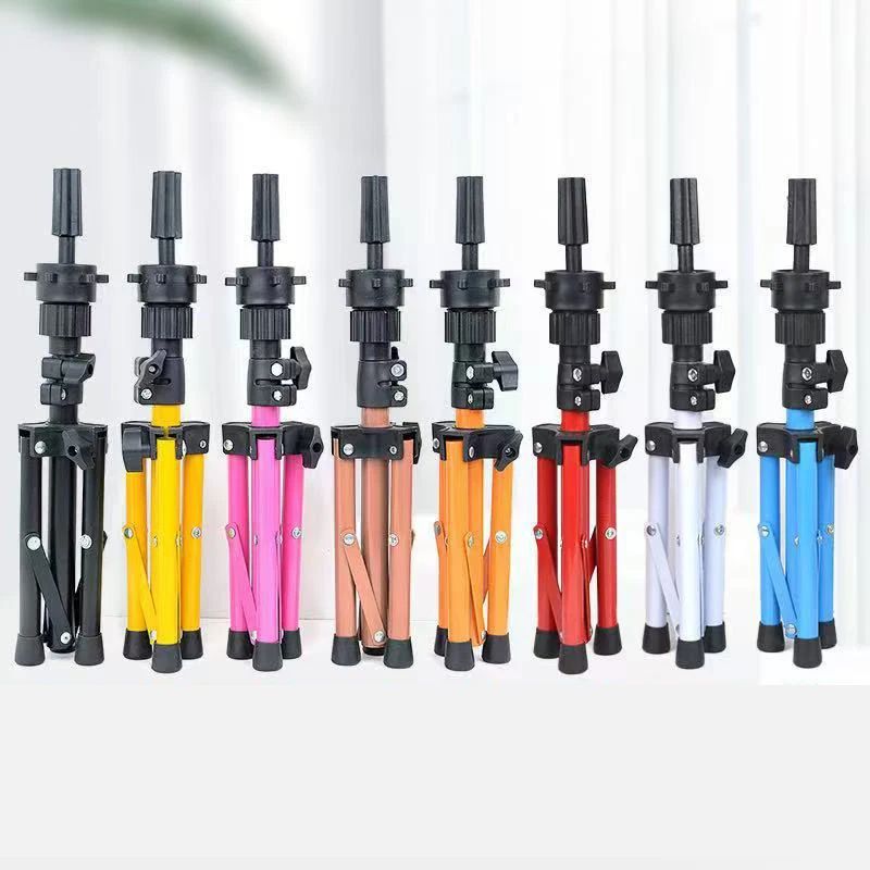 21-24inch Canvas Block Head Mannequin Wig Head Wig Stand Tri