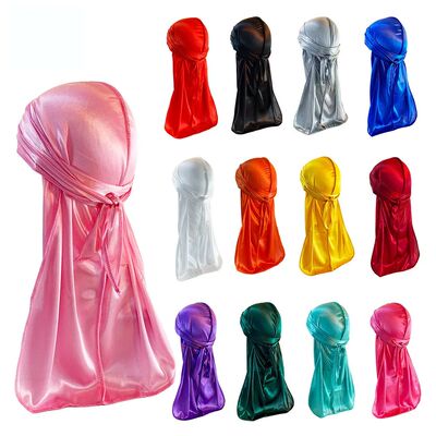 Unisex Women Men Silk Durag Turban Hat Wigs Biker Headwear H
