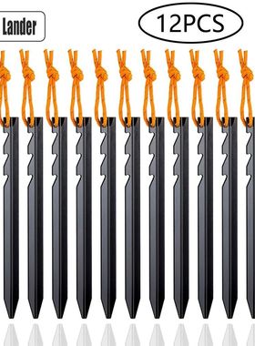 12Pcs/lot 18cm Aluminum Alloy Tent takes Pegs Heavy Duty Tra