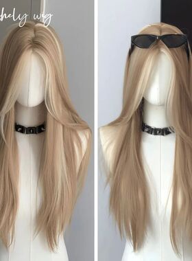 Ashely Wig for Women Long Straight Blonde Brown Wig Asian Am